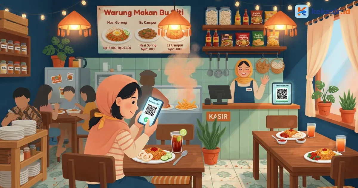 Customer Display di Kasir F&B: Total dan Instruksi Bayar