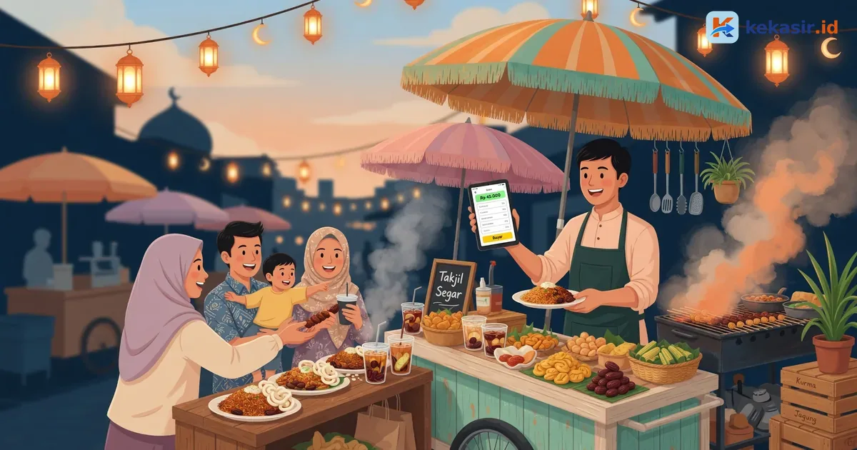 Inspirasi Setup Kasir untuk Bazar Ramadan dan Pasar Takjil