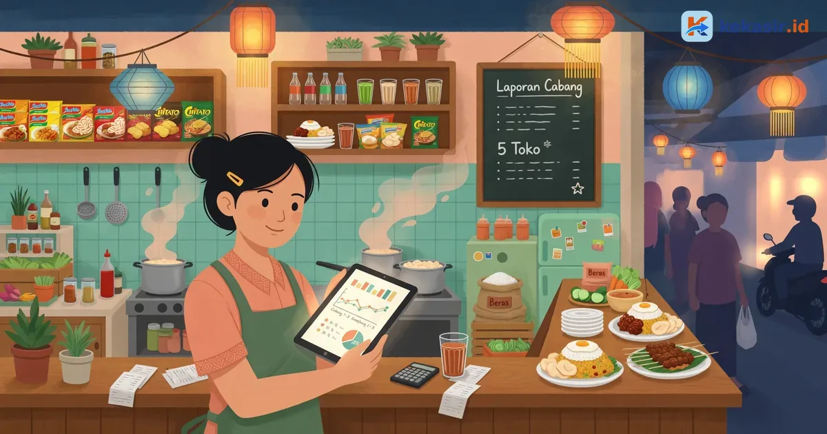 Studi Kasus: Franchise 5 Cabang Kelola Laporan dari Satu Dashboard