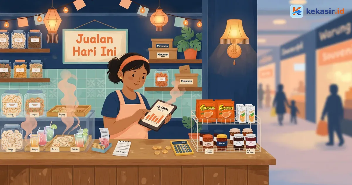 Cara Catat Penjualan Harian Booth di Mall tanpa PC