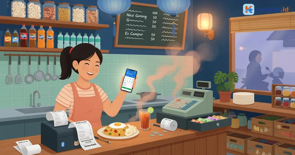 Cara Cetak Struk Bluetooth dari Aplikasi Kasir HP